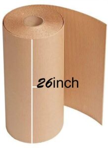 Shivarth Corrugated Cardboard Paper Roll Brown Paper for Packing and Crafting Roll Material Cardboard Roll 290 GSM ( 26 Inch x 5 Meter ) Packaging Box  (Pack of 1 Brown)