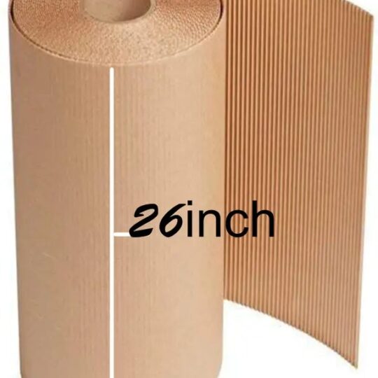 Shivarth Corrugated Cardboard Paper Roll Brown Paper for Packing and Crafting Roll Material Cardboard Roll 290 GSM ( 26 Inch x 5 Meter ) Packaging Box  (Pack of 1 Brown)